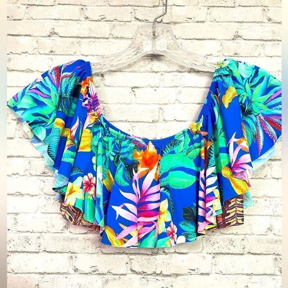 Anthropologie Maaji Off Shoulder Bikini Top Sz M - Picture 2 of 9